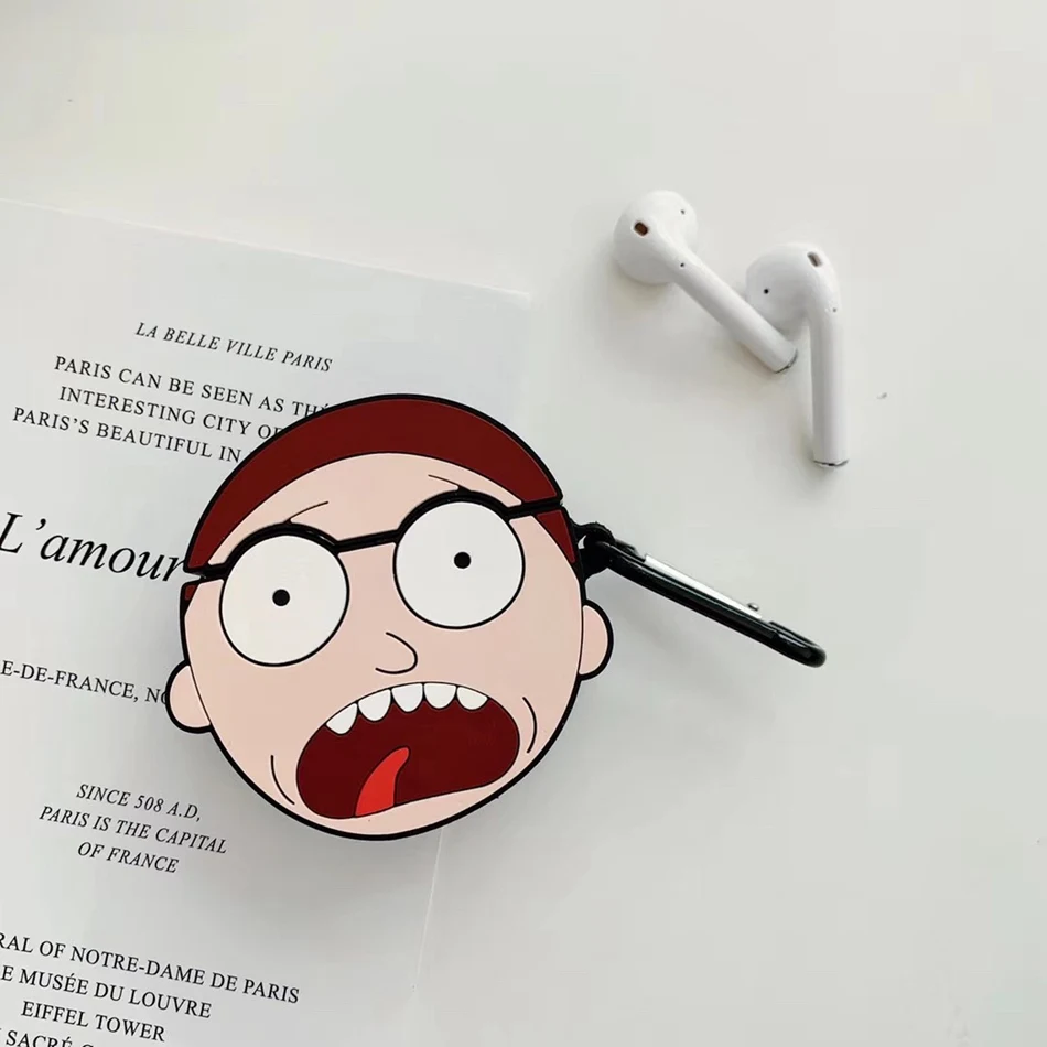 853K 3D чехол для наушников с единорогом для Airpods 2 чехол силиконовый чехол с кроликом для Airpods 1 чехол для наушников с кольцом - Цвет: 853K