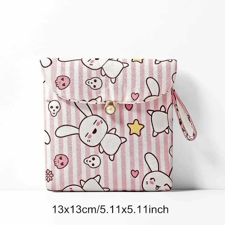 rabbit Подгузник для девочек, гигиеническая салфетка, сумка для хранения, брезентовый тампон, колодки, посылка, сумки, портмоне, органайзер для ювелирных изделий, чехол для кредитных карт - Цвет: rabbit