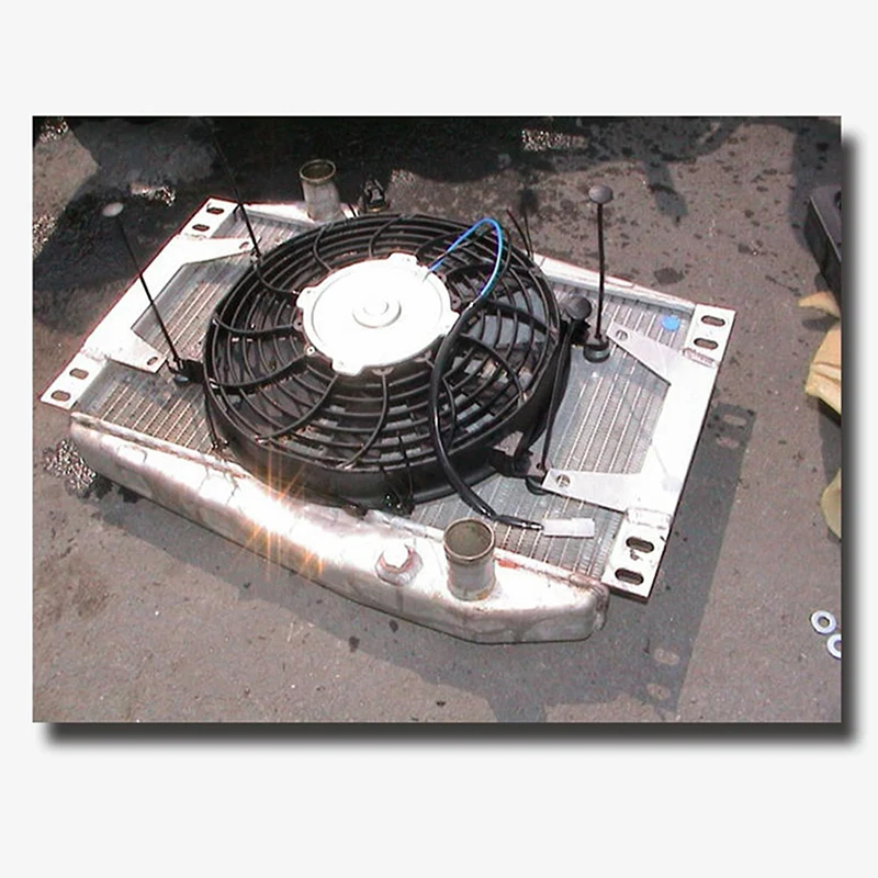 Car Fan Fan Mount Kit For Car Vehicle Electric Radiator Fan Mounting 4 mounting feet 4 cable ties springs 8 foam protection pads Kit