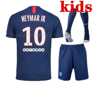 kids Детская одежда,, высокое качество, MBAPPE, Кавани ди Марии, Футбольная майка, Детский костюм, PSG, футбольный костюм, camiseta de futbol - Цвет: kids