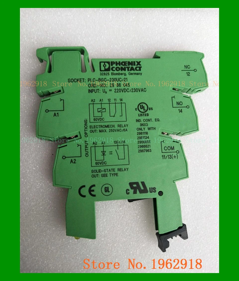 

Relay base PLC-BSC-230UC/21 ORD-NO.2966045