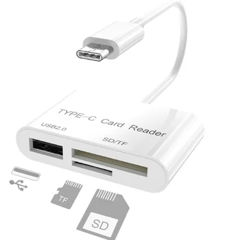 

High-speed 5Gbps USB3.0 Port Smart 3 In 1 USB Hub Lighting To Memory SD / TF Card Reader for Iphone / Macbook Pro PC Type-C Port