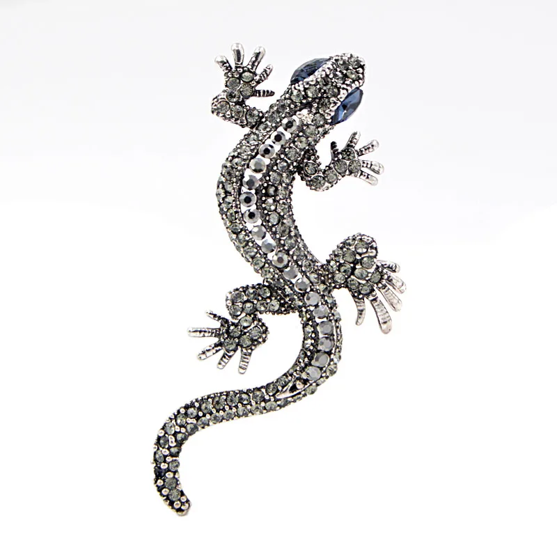 Брошь в форме ящерицы Gecko Young тюльпана брошь с кристаллами бижутерия унисекс