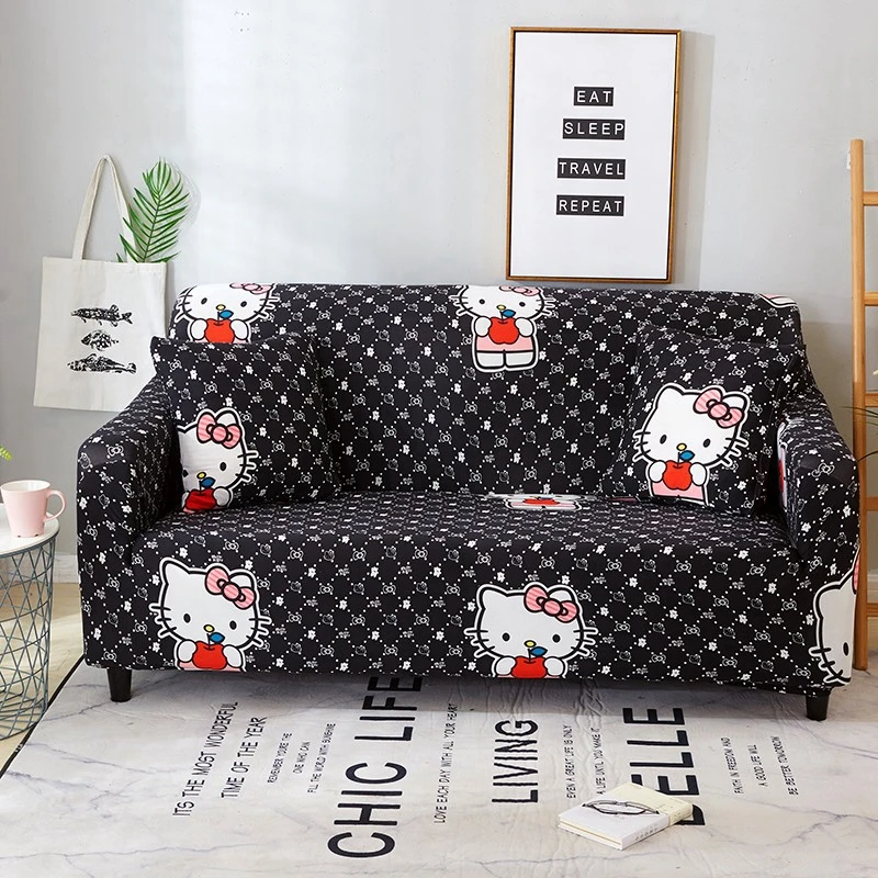 Чехлы для диванов hello kitty гостиной эластичные кожаные чехлы секционные кресел