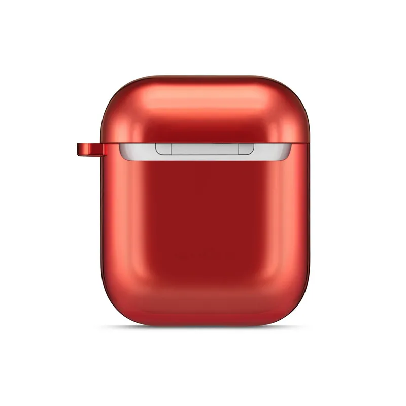 Red Зарядная коробка металлический наушник чехол для AirPods защитный чехол Аксессуары для кожи для Apple AirPods - Цвет: Red