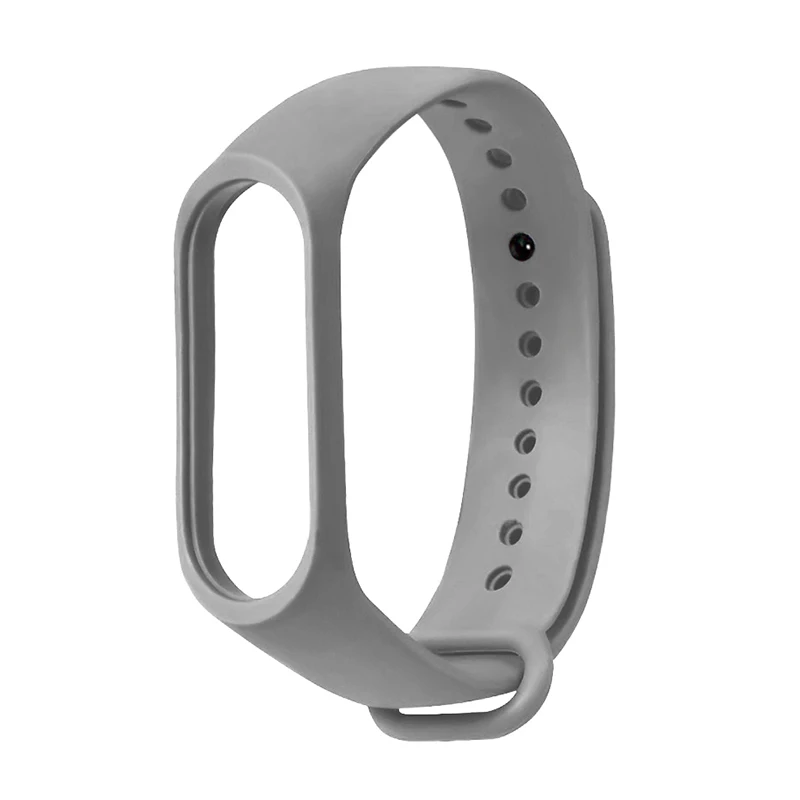 Grey Браслет для Xiaomi mi Band 4 ремешок для Xiaomi mi Band 3 силиконовый ремешок mi Band 4 браслет mi band 3 ремешок для Xiao mi - Цвет: Grey
