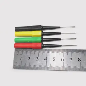 

4pcs 0.7mm Piercing Probes Kit Multimeter Pen Probe Mini Wire Piercer Car Repair Test Line Probe Tool 40JE