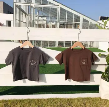 

2020 new girls boys t-shirt cotton spring summer fashion kids top 1-6t HJ192