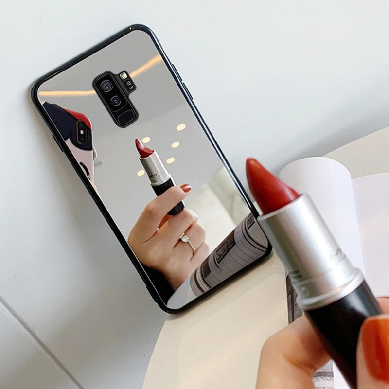 Для чехол для телефона samsung Galaxy A40 Чехол класса люкс из розового золота мягкий чехол из ТПУ с зеркалом 40 30 A50 A70 A20 A10 S8 S9 S10 плюс S10e S7 край