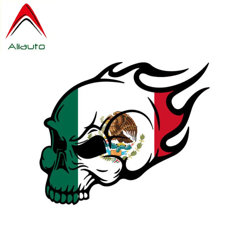

Aliauto Personality Car Sticker Skull Human Skeleton Fire Waterproof Creative Decal Automobile Motorcycles Accessories,11cm*9cm