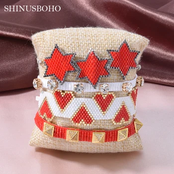 

Tila Beads Bracelet Delica MIYUKI Bracelet Women Summer Star Pulseras Mujer Moda 2020 Jewelry Bohemian Perles Red Bracelet