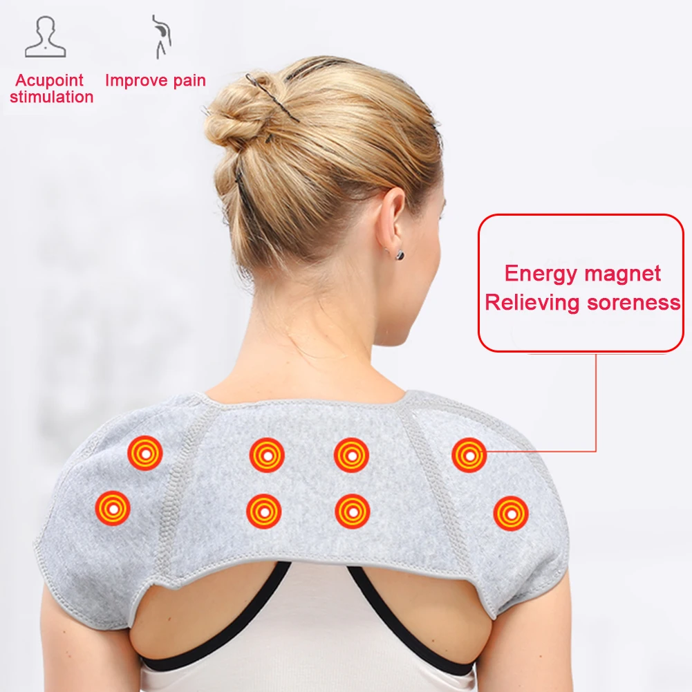 Обертывание спортивная легкая одежда компрессионная смесь хлопка Brace терапия стабильная Защитная сохраняющая тепло эластичная универсальная поддержка плеч серая