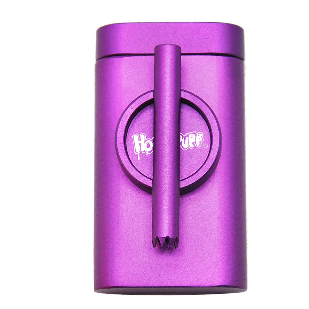 Aluminum Grind Case Pinch Hitter & Grinder Combo Tobacco Grinder Dugout Pipe Case With Storage Room Case Smoking Pipe All In One