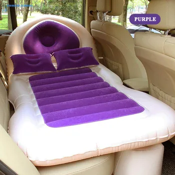 

E-FOUR Inflatable Car Mattress with Pump Flocking Soft Travel Bed Minivan Hatchback Camping Tent Protable Camping Air Mattress