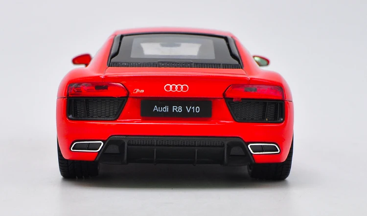 Изысканная модель из сплава спортивных автомобилей 1:24 R8, модель из имитации металла и изысканная Подарочная модель, декорирование бутика