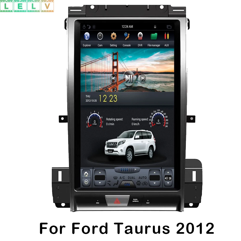 Android вертикальный экран плеер для Ford Таурус 2012 2013 BT Радио dvd экран автомобиля android wifi плеер большой экран