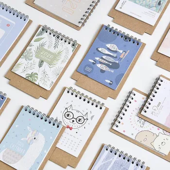 

1 Pcs Cartoon 2020 Year Animals Plant Series Calendars Mini Table Desk Calendar Office Work Learning Schedule Planner Stationery