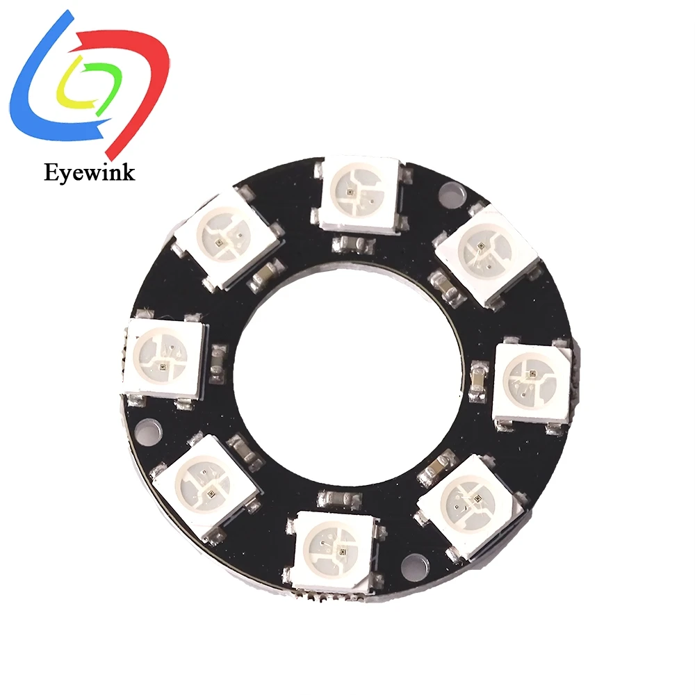 8 бит WS2812 5050 RGB лампа светодиодсветодиодный умная полноцветная кольцевая
