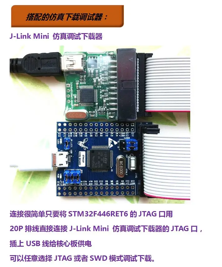 Stm32f446 placa de núcleo sistema mínimo stm32f446ret6