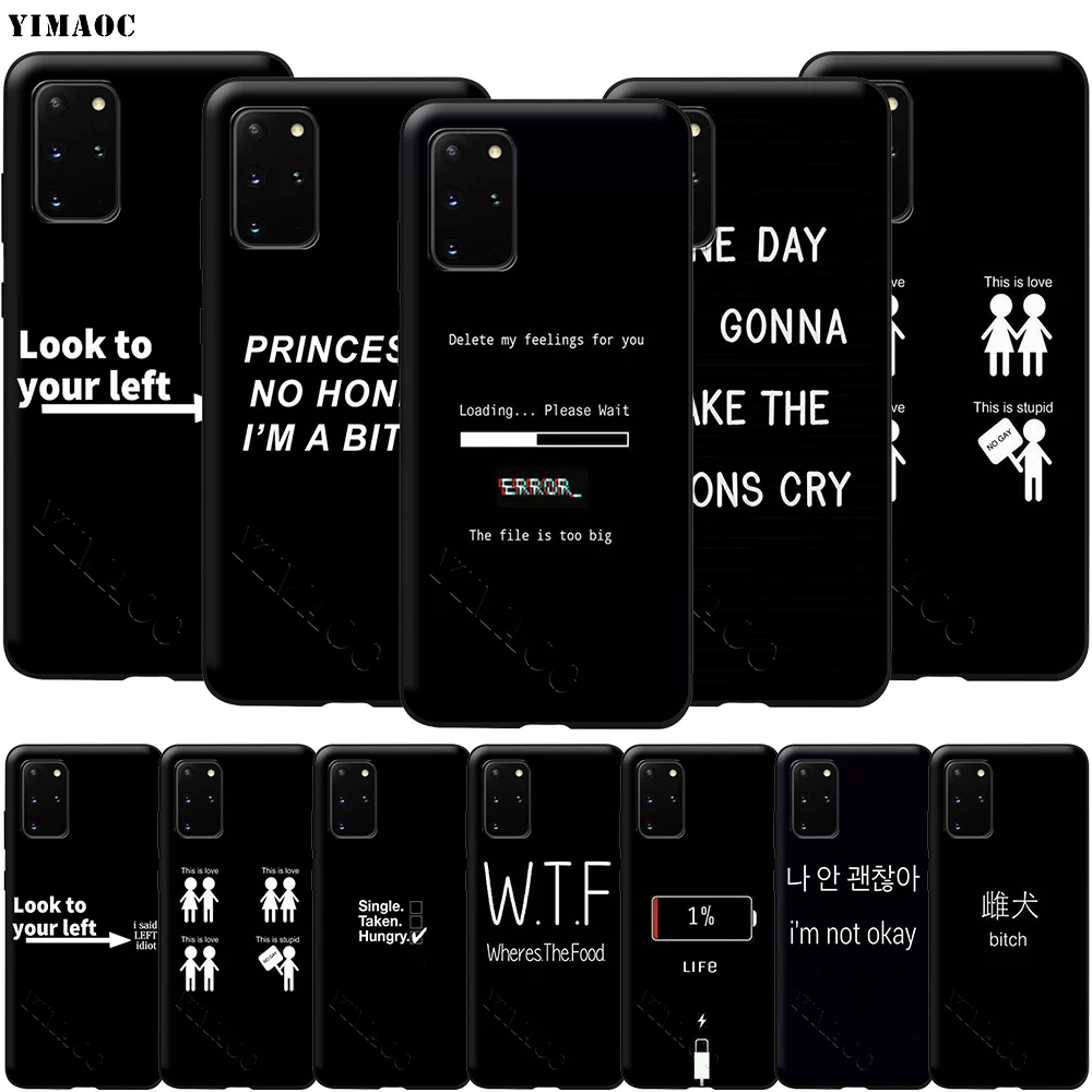 Цветной чехол без принцессы для Samsung Galaxy A7 A8 A9 A10 A20 A30 A40 A50 A70 S10 Plus S20 Ultra Note 10 Lite A51 A71