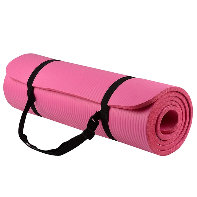 Non Slip Yoga Mat Thick Shock Absorbing Exercise Pad With Carrying Non Slip Yoga Mat Thick Shock Absorbing