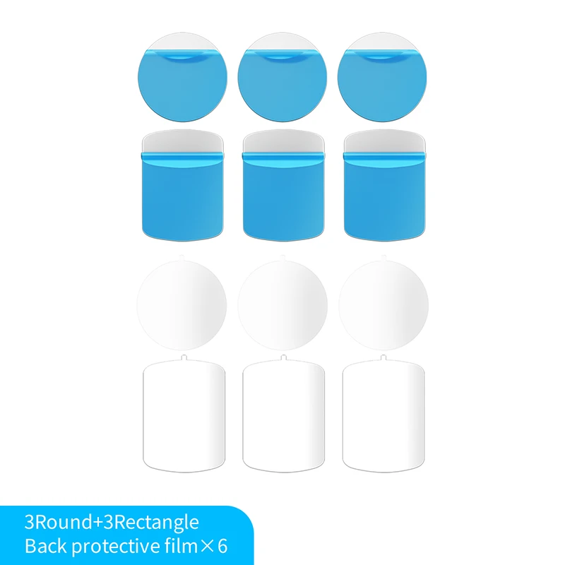 3Round3Rectangle Металлическая пластина-диск, железный лист для магнита, держатель для мобильного телефона, магнитный держатель на вентиляционное отверстие автомобиля, подставка для телефона - Color: 3Round3Rectangle