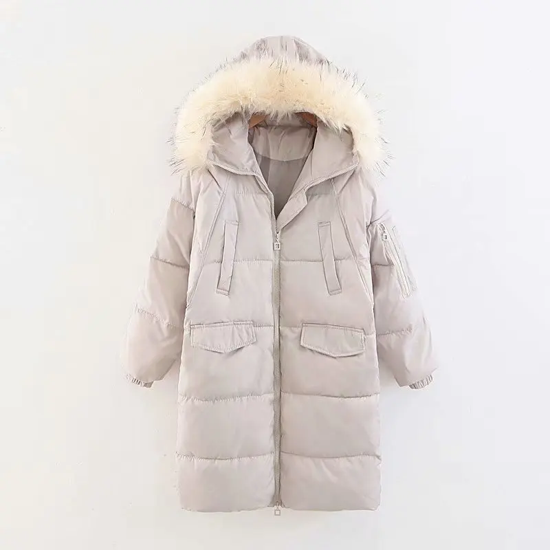 

Cotton-padded Clothes WOMEN'S Dress 2018 New Style Winter down Jacket Cotton-padded Clothes Thick Coat Mid-length Korean-style S
