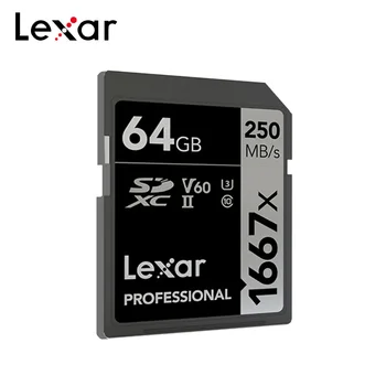 

Lexar SD Card 64GB 128GB 1667x 250MB/s SDXC U3 Memory Card 256GB Flash Drive for Camera
