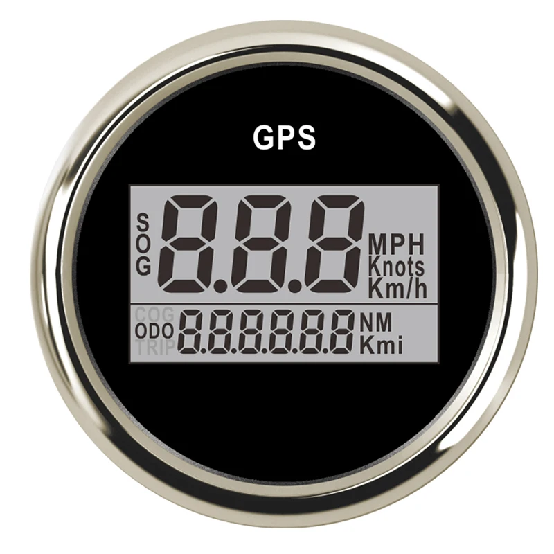 

Marine Boat Digital GPS Speedometer Waterproof fit For Car Motorcycle speed gauge sensor 9V~32V 0~999MPH&Km/h& Knots Adjustabl