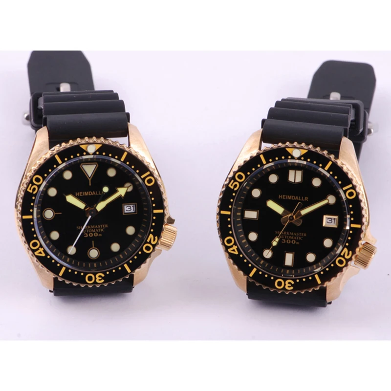 Модные мужские автоматические часы, бронзовые SKX007 наручные часы, водонепроницаемость 30 АТМ, сапфировое стекло, SEIKONH35, часы для дайвинга для мужчин