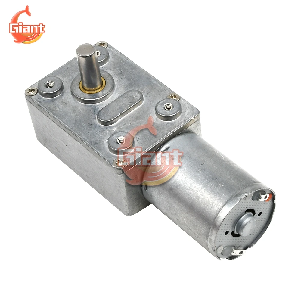 Motoriduttore 12V Dc 4632-370 Motore A Coppia Elevata A Vite Senza Fine Mini Turbina 1 10 50 100 200 Giri/Min Motore Elettrico Riduttore Per Motoridut