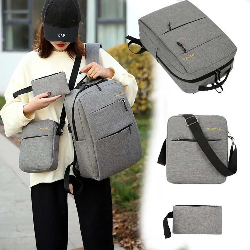 

2019 New Style High School College Student School Bag Korean-style Backpack Large Capacity 15.6-Inch Laptop Bag Business Backpac