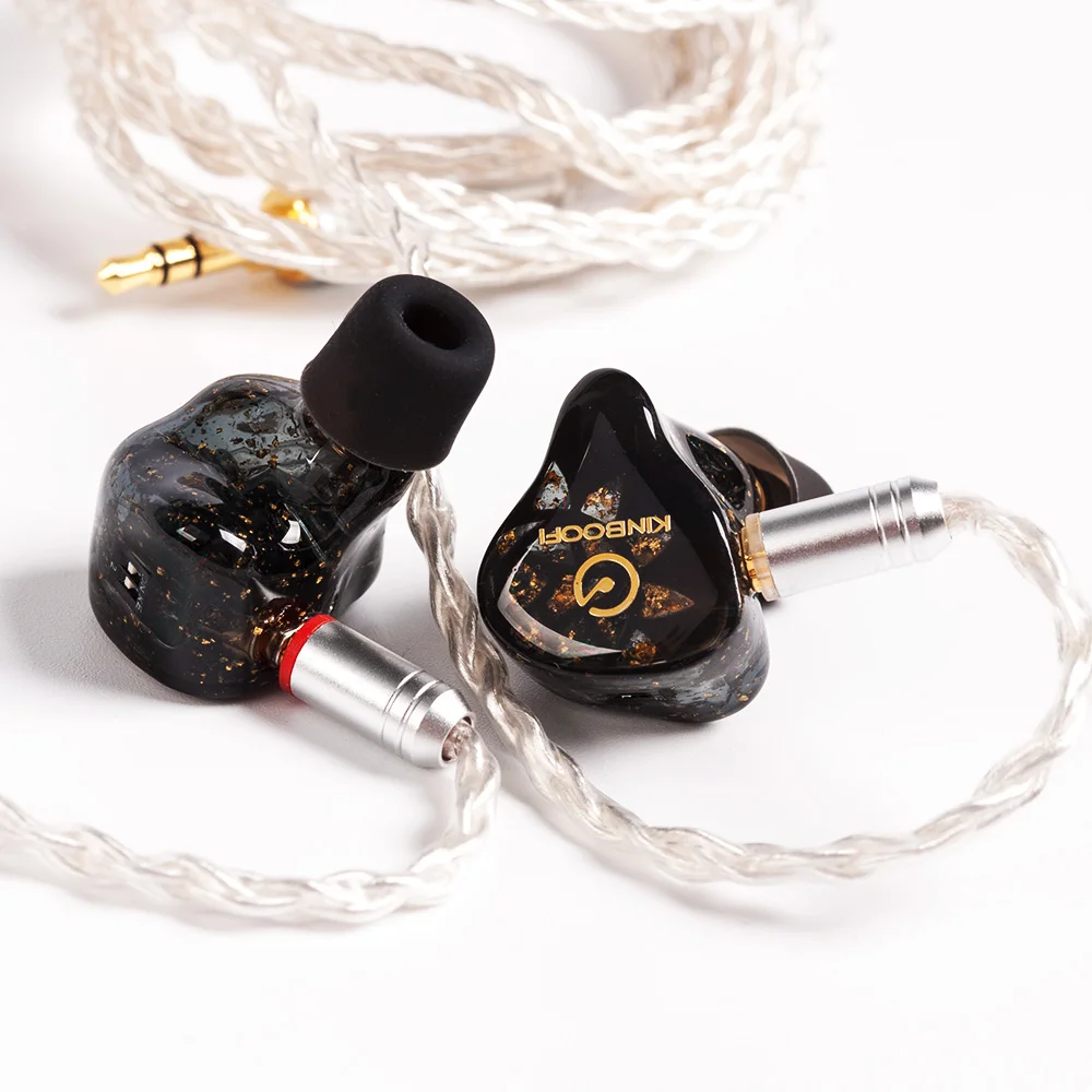 with switch KINBOOFI MR4 2DD+ 2BA Гибридный Драйвер в ухо наушник HIFI Мониторинг наушники со съемным MMCX кабелем - Цвет: with switch