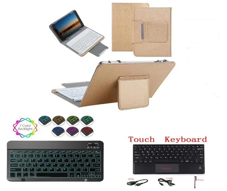 Bluetooth клавиатура с подсветкой для Lenovo Tab E10 E 10 X104 P10 TB X705F X705L M10 X605F 1 Inch планшет