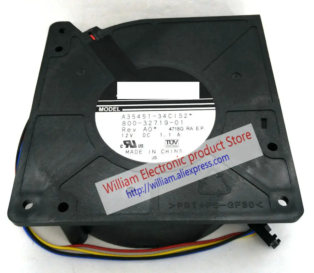 A35451-34, 12032, 12V, 1.1A, ventilador, C3750G, novo