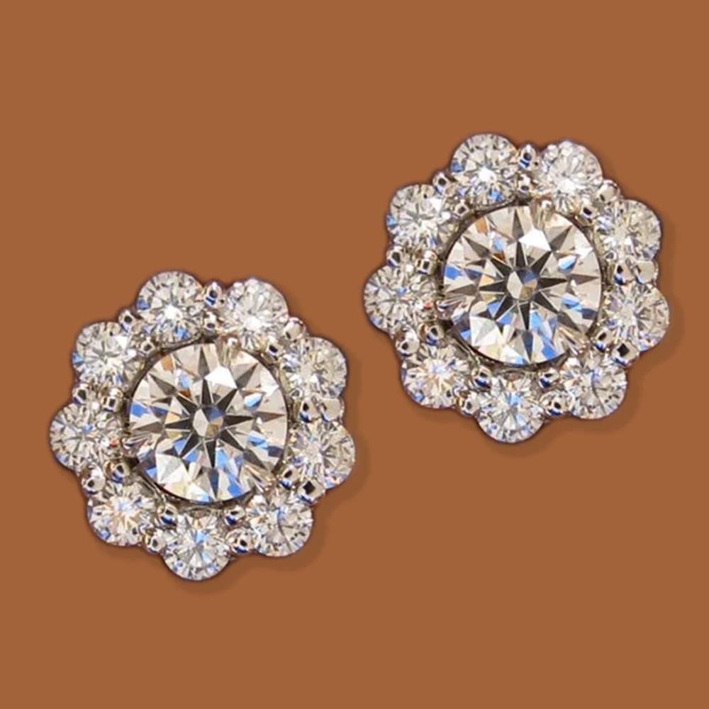 Huitan Luxury AAA Cubic Zirconia Stud Earrings For Women Elegant Accessories Daily Wearable Party Jewelry Anniversary Love Gifts