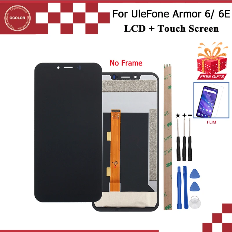 Ocolor для UleFone Armor 6 ЖК дисплей + сенсорный экран 2 дюйма мобильный телефон аксессуары