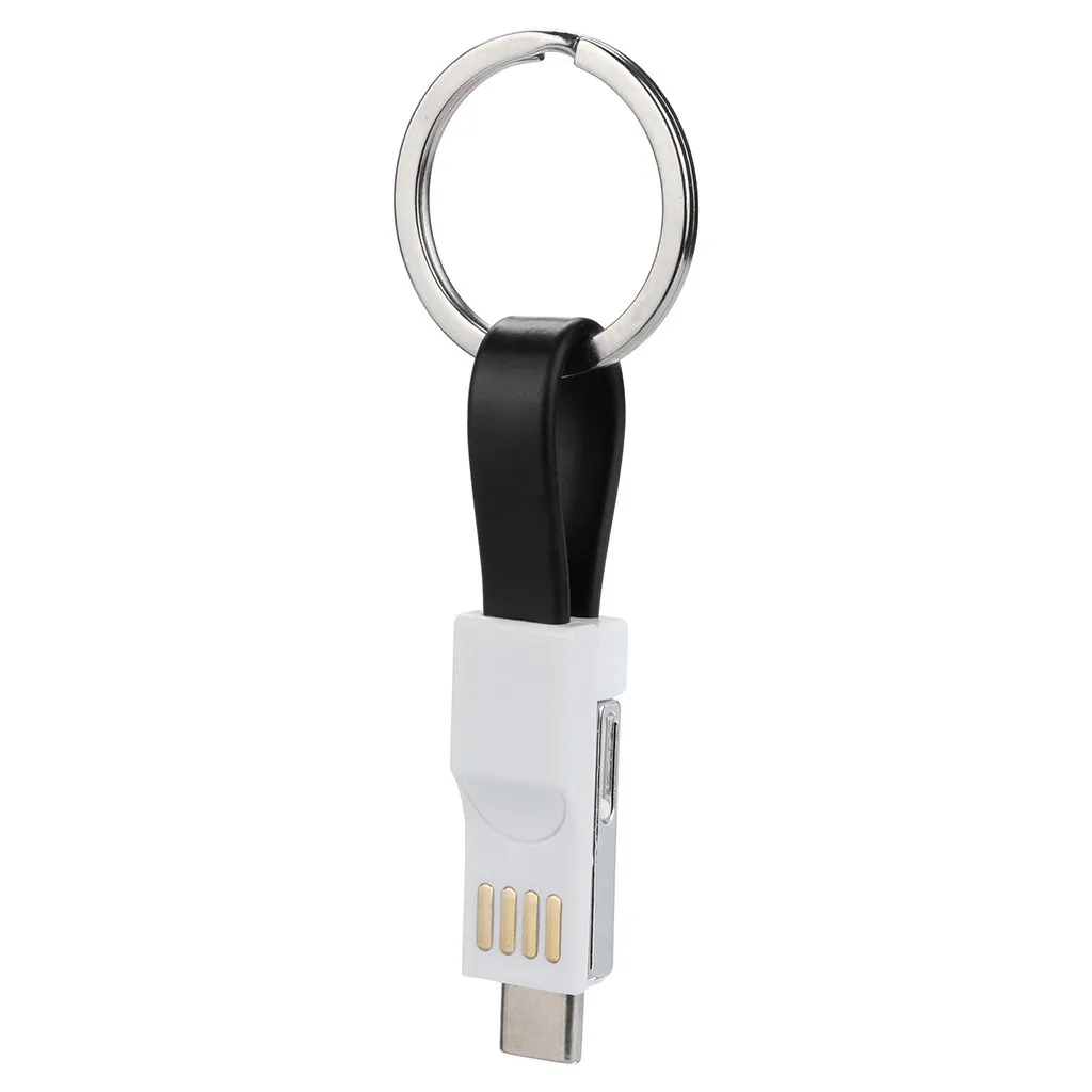3 в 1 СВЕТОДИОДНЫЙ модуль панели управления usb type C быстрое зарядное устройство для IPhone X samsung s8 Xiaomi аксессуар портативный брелок для ключей зарядный кабель дата шнур