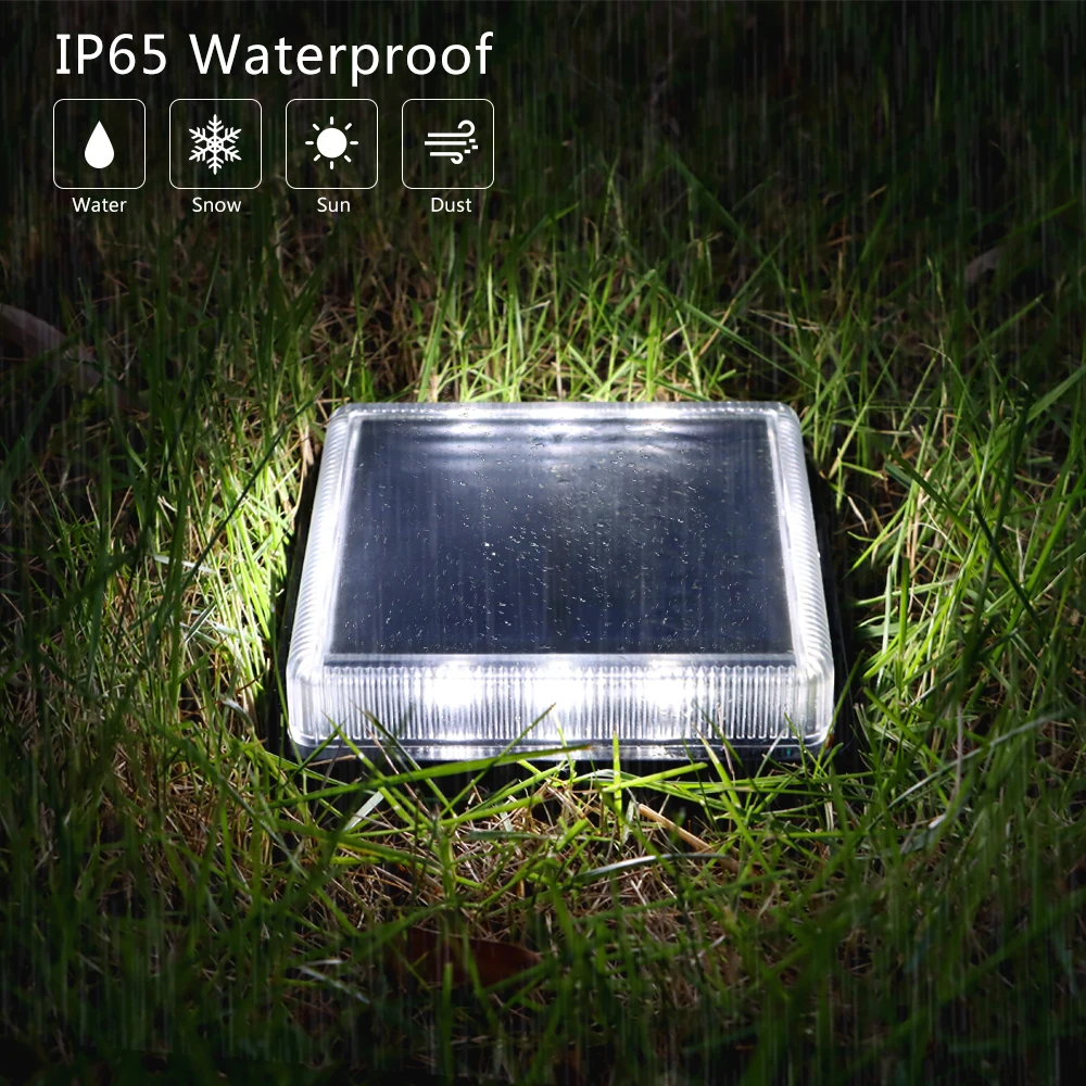 T-SUN LED Paesaggio Solare Faretti Esterno Impermeabile Luci Solari Auto ON/OFF Applique Da Parete Solare per il Giardino Passo Carraio Pathway