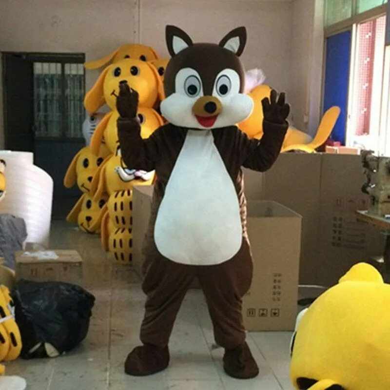 Топ талисман белка костюм косплей вечерние платья для игр наряды одежда реклама карнавал Хэллоуин Косплей Подарки для взрослых