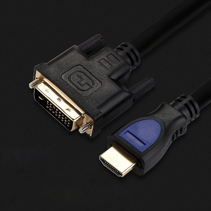 1,5 м HDMI к DVI 24+ 1 контактный адаптер Кабели 1080P 3D HDMI кабель для LCD DVD HDTV