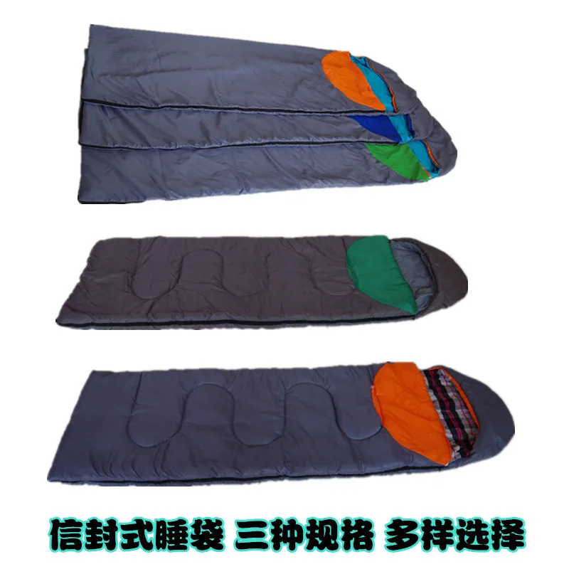 

Sleeping Bag Polar Fleece Color Panel Envelope Mommy Moisture-Proof Warm Adult Camping Summer Blanket Outdoor