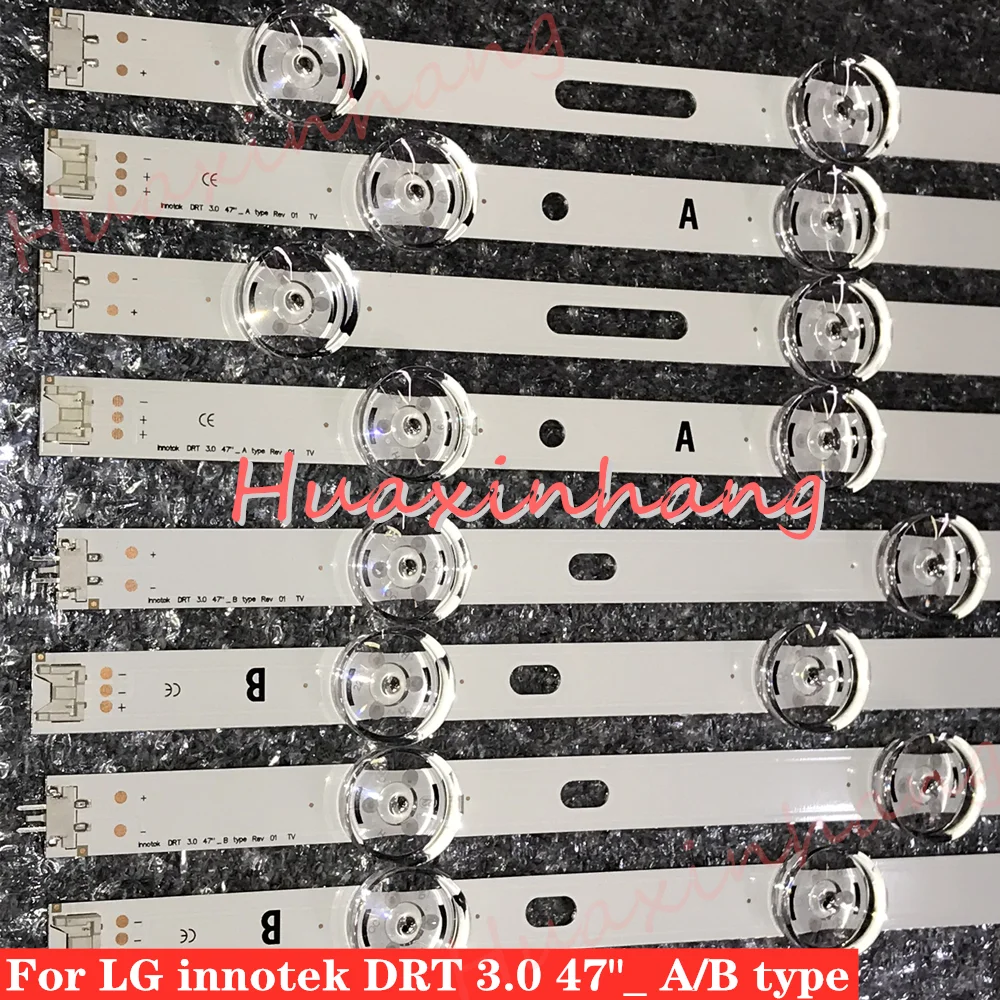 

50set=400pcs NEW LED Backlight strip For LG 47" TV innotek DRT 3.0 47" 47LB6300 47GB6500 47LB652V 47lb650v LC470DUH 47LB5610