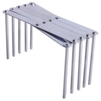 

Promotion--Kitchen Organizer Stainless Steel Pot Lid Dish Holder Rack Steamer Shelf Tray Cookware Adjustable Length Kitchen Stor