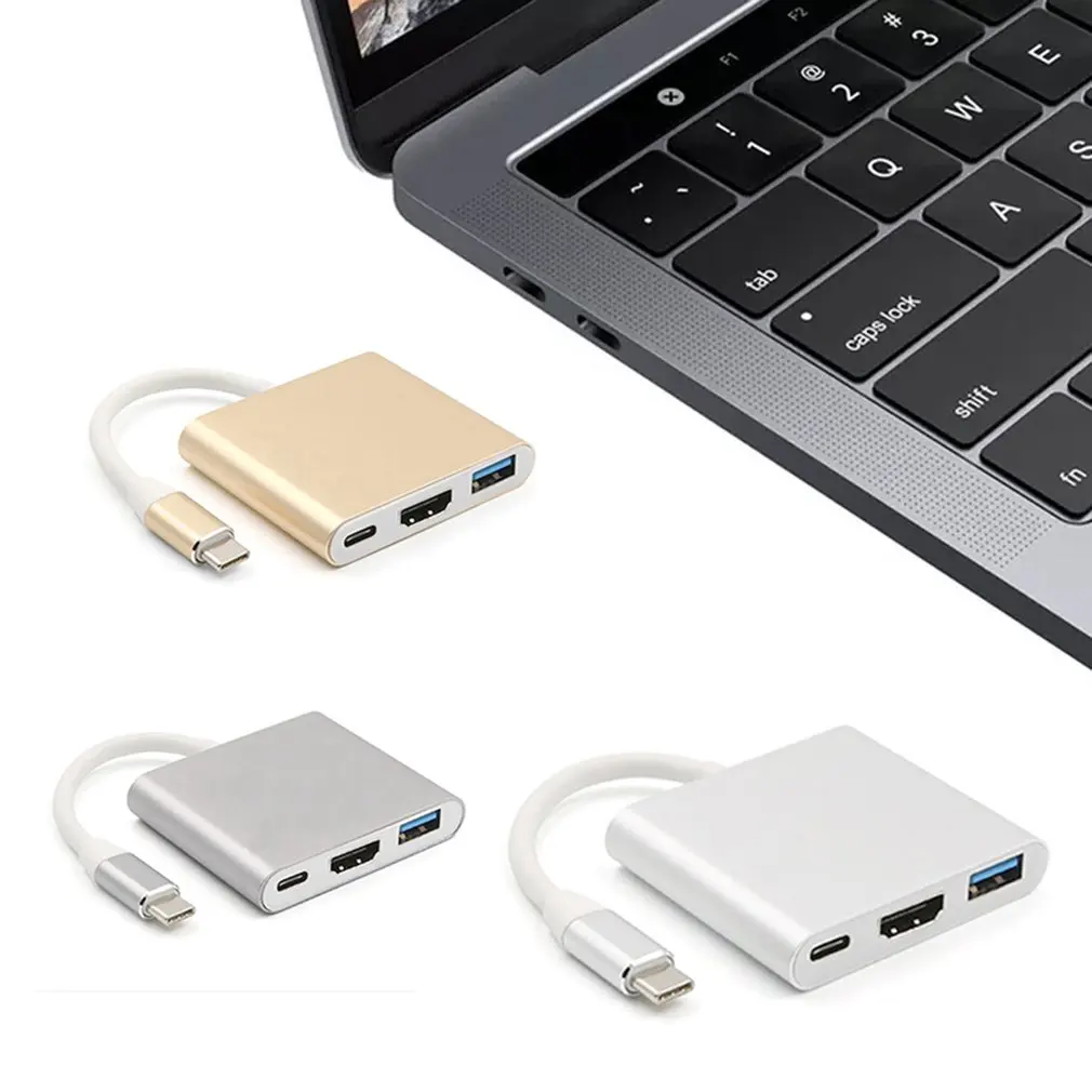 Легкий портативный usb type C к HDMI кабель usb type C зарядный адаптер конвертер USB-C 3,1 концентратор адаптер
