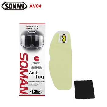 

Wholesale Universal Fog Resistant Helmets visor film Stickers Motorcycle Helmet Anti Fog Lens Films Japan Import SOMAN AV04