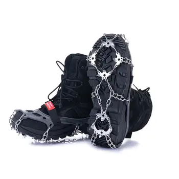 

Stainless Steel Ice Crampons Cleat Traction Crampons Anti-slip Sturdy Ice Snow Grips for Walking Climbing Jogging Hiking Fishing