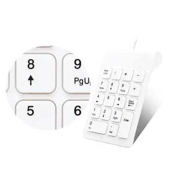 

Mini Digital 18-key Numeric Keypad Numpad Number Pad Accounting Teller Keyboard D08B
