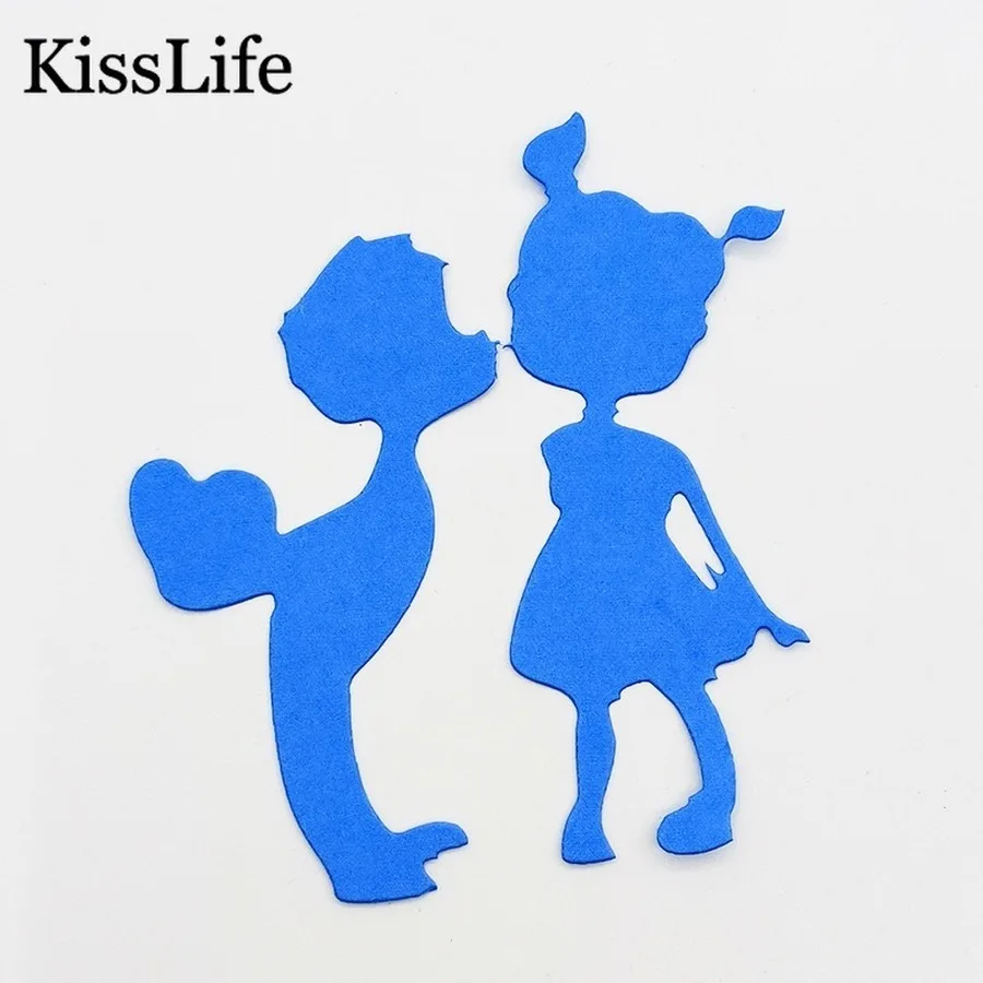 2020 New Love Couple Kissing Heart Metal Cutting Dies Alinacraft Die Cuts for Scrapbooking Card Making Valentine's Day | Дом и сад