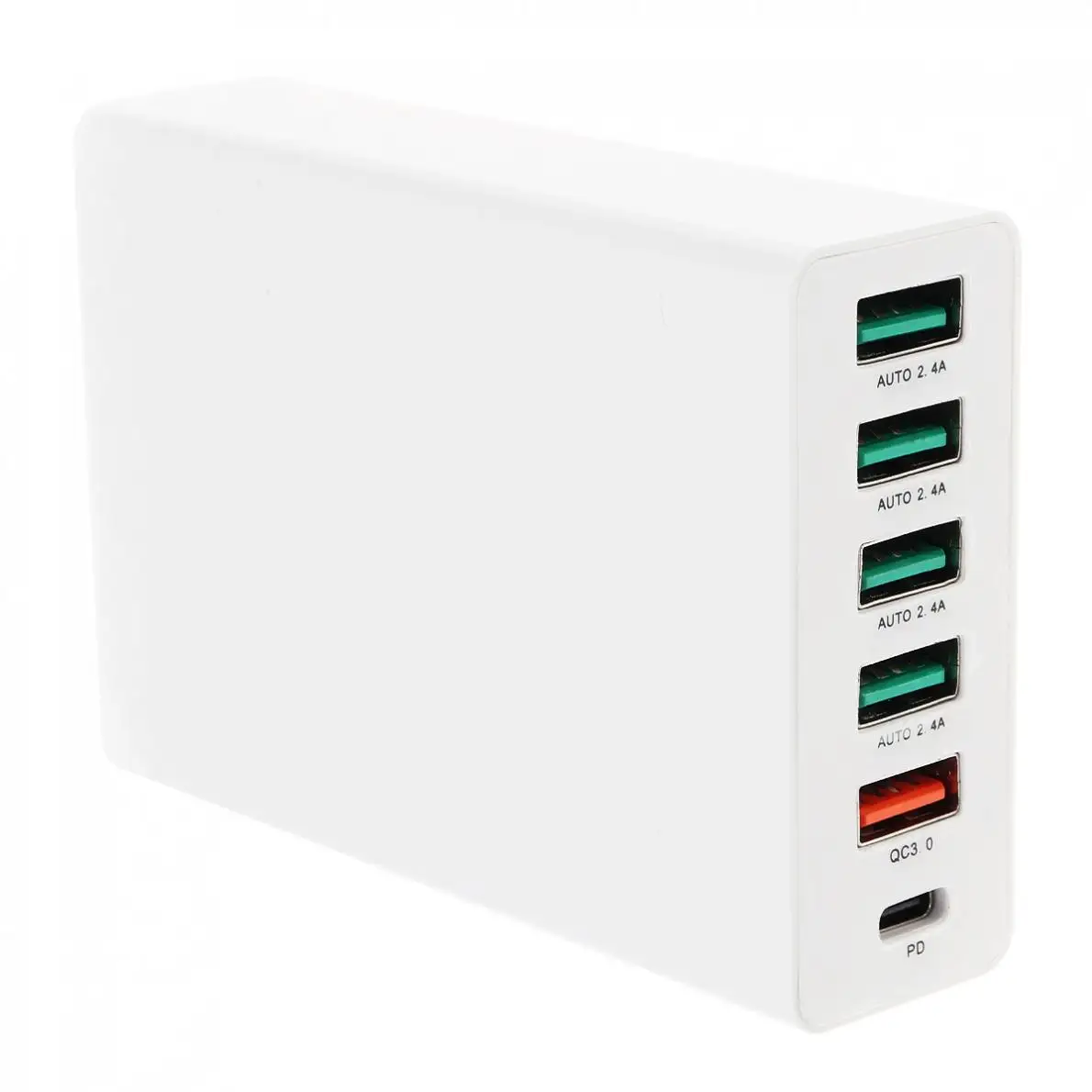 60 Вт USB Quick Зарядное устройство QC3.0 настольная зарядная станция зарядное устройство с 6-Порты и разъёмы для мобильного телефона